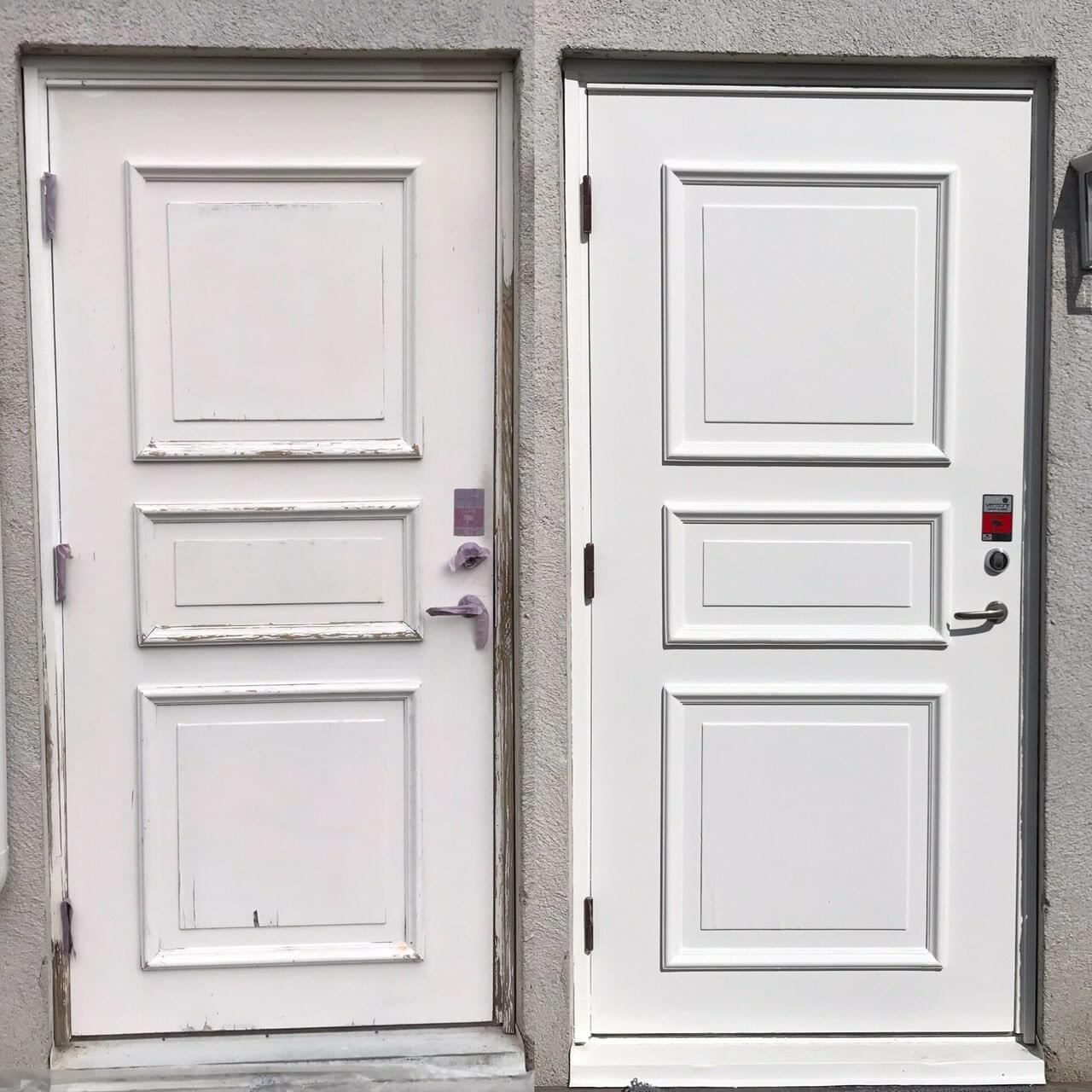 Renovering dörr